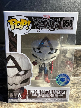 Funko Marvel Venom Poison Captain America Pop in a Box Exclusive 856
