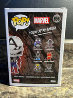 Funko Marvel Venom Poison Captain America Pop in a Box Exclusive 856