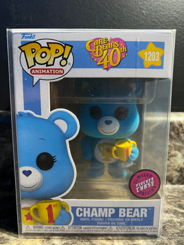 Care Bears Champ Bear Flocked Chase Pop 1203