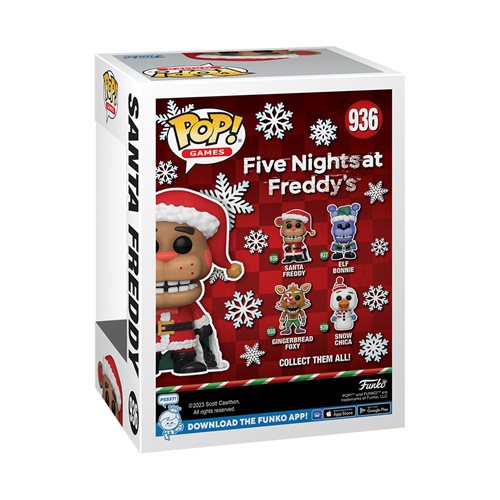 Funko Plush! FNAF Five Nights at Freddy's - Set of 4 - Holiday Elf Bonnie,  Holiday Snowman Chica, Holiday Gingerbread Foxy and Holiday Santa Freddy
