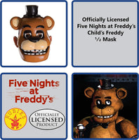 Autographed By Kevin Foster Five Nights at Freddy's Child's Half Mask