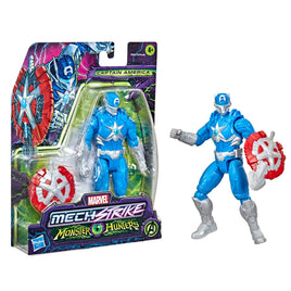 Marvel Avengers Mech Strike Monster Hunters Captain America 6-Inch Action Figure