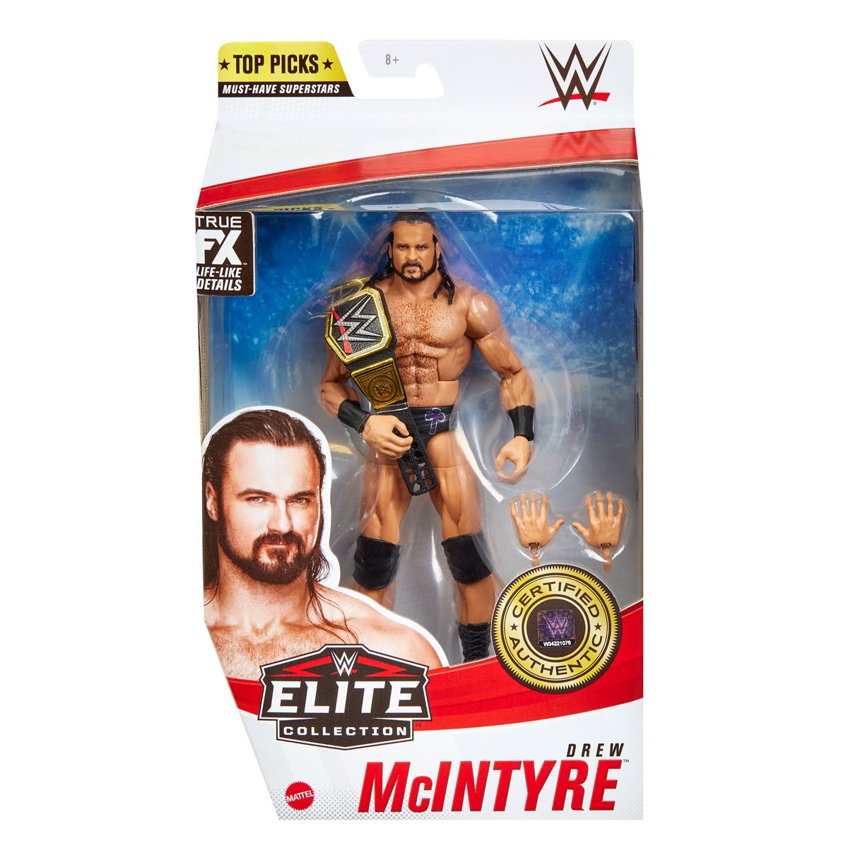 WWE Top Picks 2021 Drew McIntyre Elite Action Figure|  Squaredcirclecollectibles