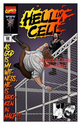 Mick Foley Autographed Hell in a Cell Art Print