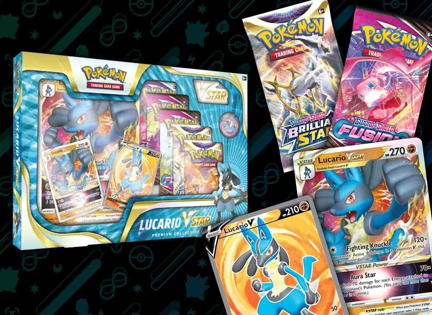 POKEMON LUCARIO VSTAR PREMIUM COLLECTION| Squaredcirclecollectibles POKEMON LUCARIO VSTAR PREMIUM COLLECTION| Squaredcirclecollectibles