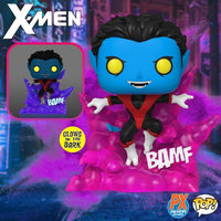 X-Men Teleporting Nightcrawler Glow-in-the-Dark Deluxe Pop! Vinyl Figure - Previews Exclusive